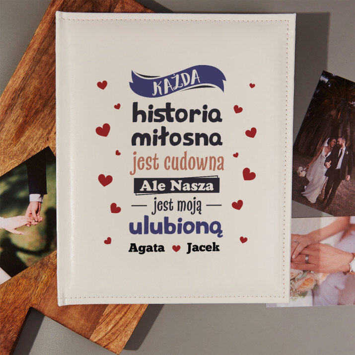 Historia miłosna - Personalizowany Album na zdjęcia