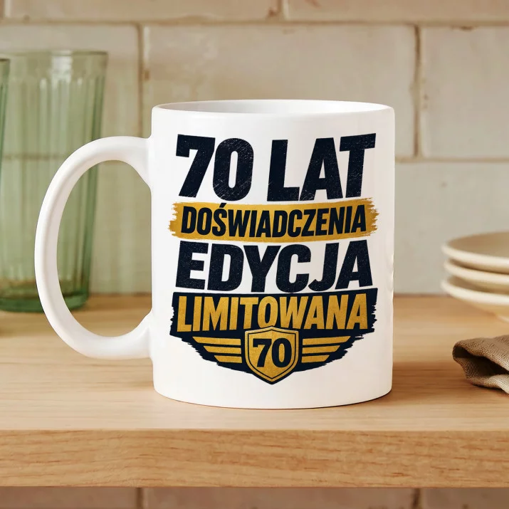 Kubek Z Nadrukiem Na 70 Prezent Dla Mężczyzny: Edycja Limitowana 70