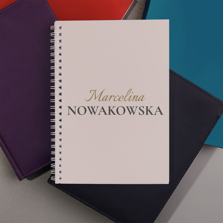 Imię i nazwisko - Zeszyt na spirali A5