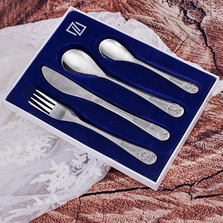 Imię - Sztućce dziecięce Zoo