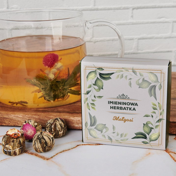 Imieninowa herbatka - Herbata kwitnąca Imieninowa herbatka - Herbata kwitnąca