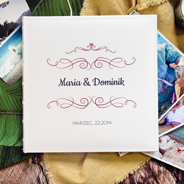 Imiona + data - Personalizowany Album na zdjęcia