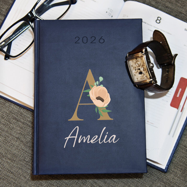 Inicjał imię kwiaty - Kalendarz 2026