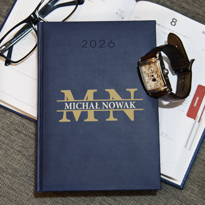 Inicjały z imieniem i nazwiskiem - Kalendarz 2026
