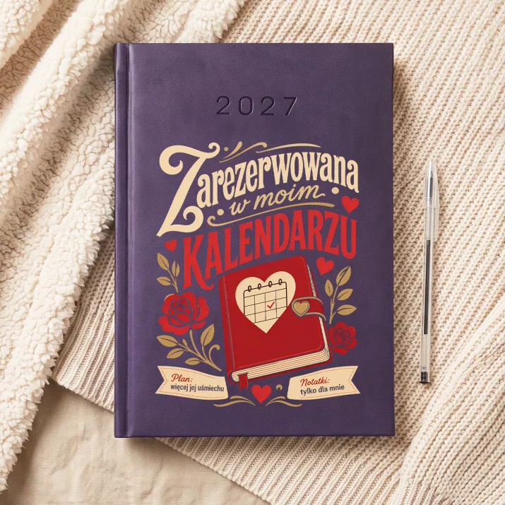 Kalendarz Książkowy A5 2027 Dla Dziewczyny Prezent Na Dzień Dziewczyny Dla Kobiety: Zarezerwowane Chwile