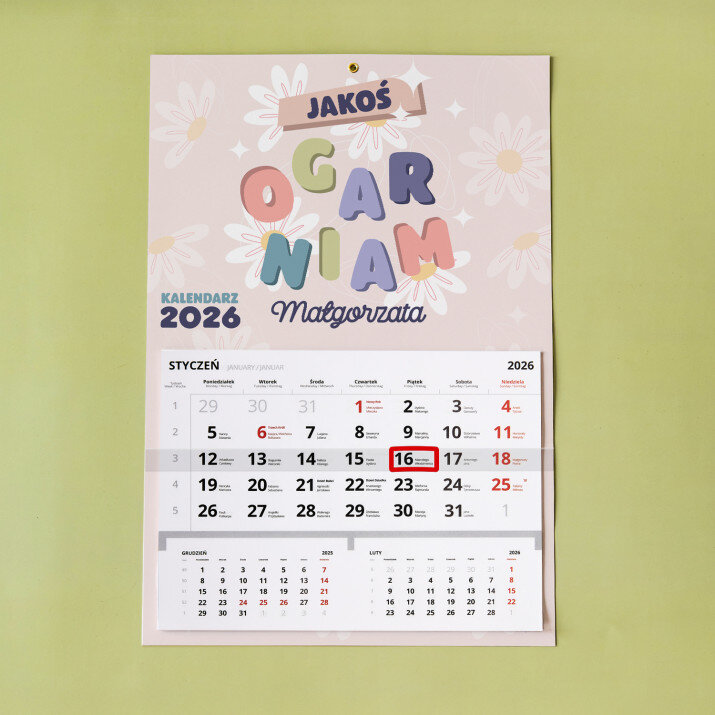 Jakoś ogarniam 2 - Kalendarz jednodzielny