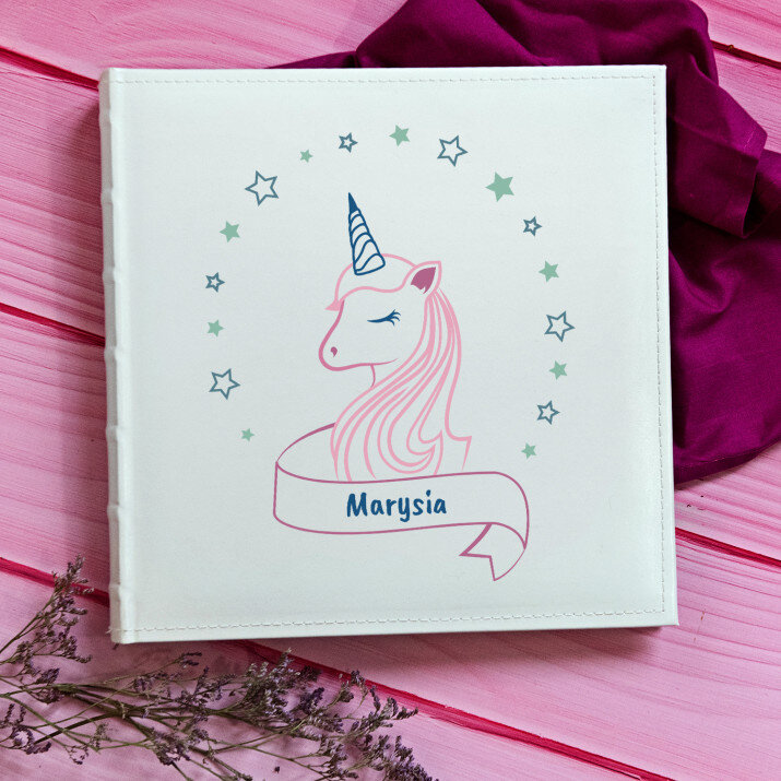 Jednorożec - Personalizowany Album na zdjęcia Jednorożec - Personalizowany Album na zdjęcia