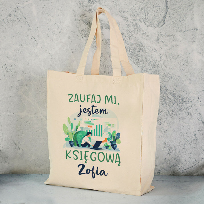 Jestem księgową- Torba Bawełniana z Nadrukiem