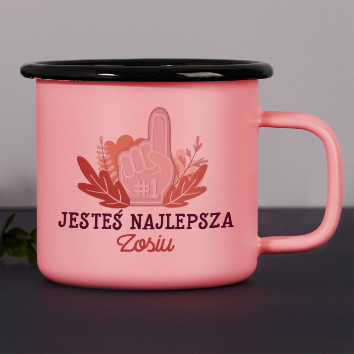 Jesteś najlepsza - Kubek emaliowany Jesteś najlepsza - Kubek emaliowany