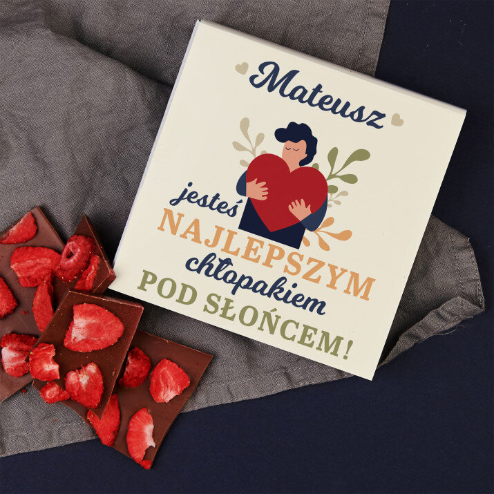 jesteś najlepszym chłopakiem pod słońcem - Czekolada z truskawkami