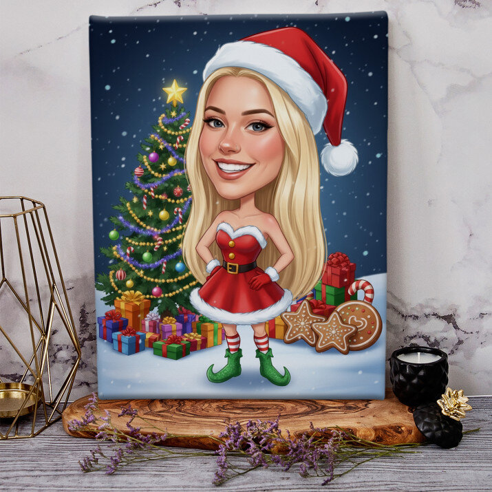 Karykatura Świąteczna - Stylowy portret