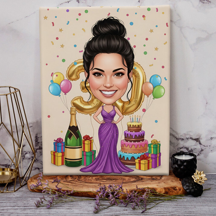 Karykatura urodzinowa - Stylowy portret