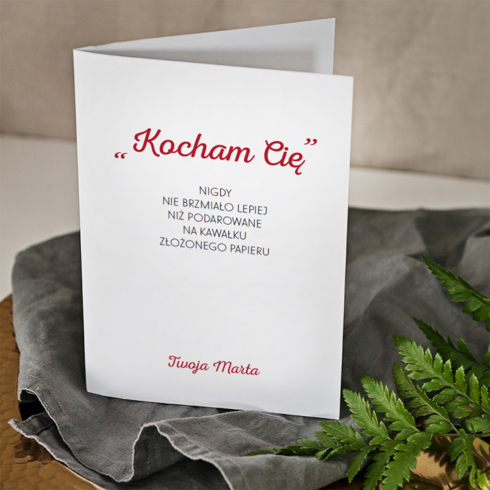 Kawałek papieru - kartka z życzeniami