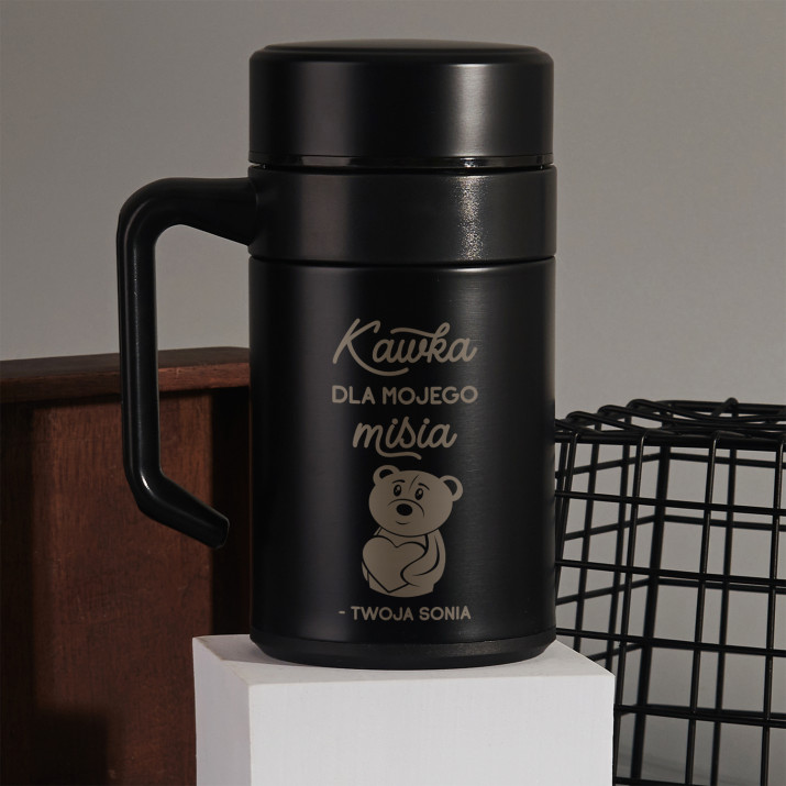 Kawka dla mojego misia - Kubek termiczny 400 ml Kawka dla mojego misia - Kubek termiczny 400 ml