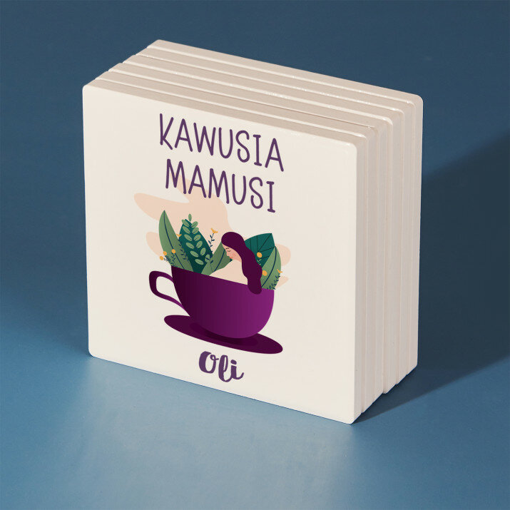 Kawusia mamusi - Podkładki ceramiczne pod kubek Kawusia mamusi - Podkładki ceramiczne pod kubek