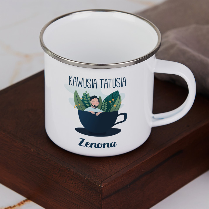 Kawusia tatusia - Kubek emaliowany