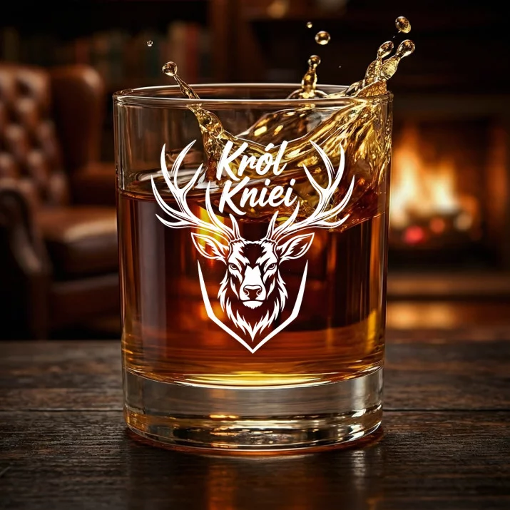 Szklanka Do Whisky Dla Myśliwego Prezent Dla Mężczyzny: Król Kniei - Jeleń