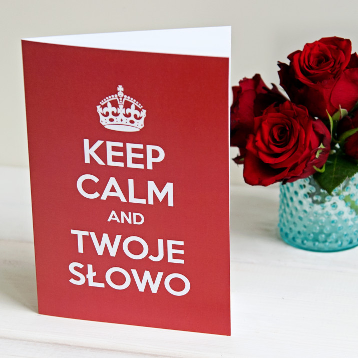 Keep calm - kartka z życzeniami