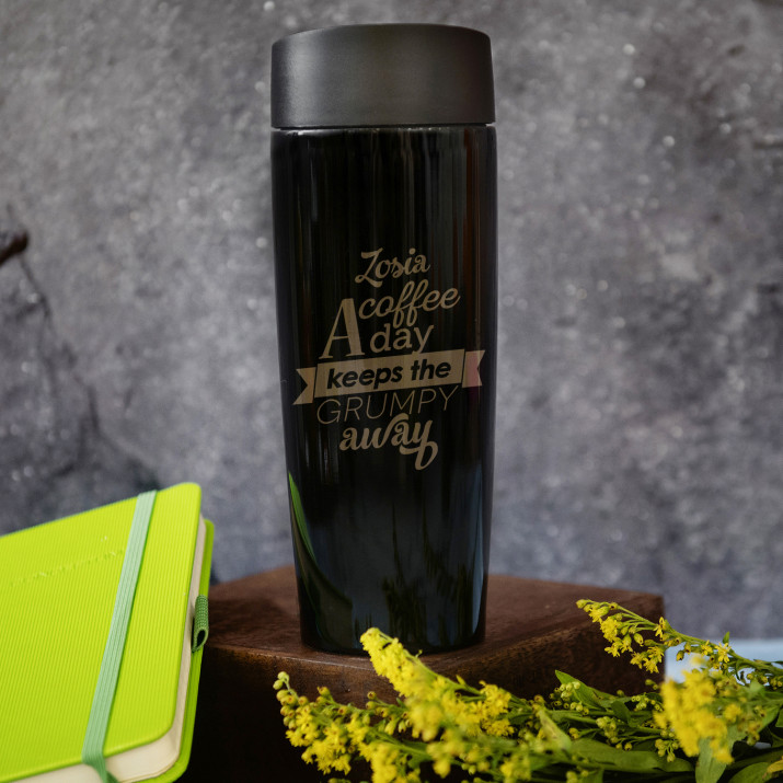 Keeps the grumpy away - kubek termiczny