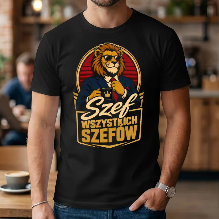Koszulka Męska Dla Szefa Prezent Dla Mężczyzny: Szef Wszystkich