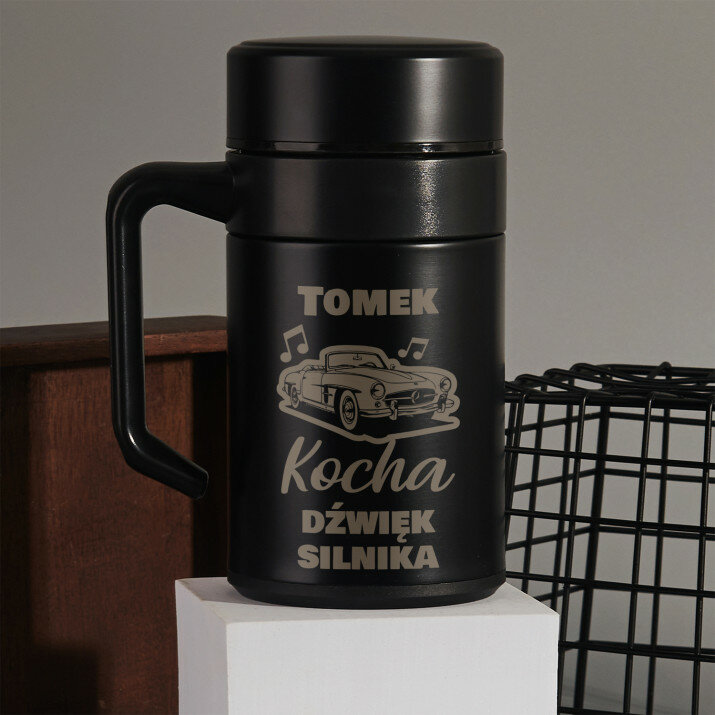 Kocha dźwięk silnika - Kubek termiczny 400 ml