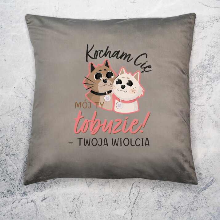 Kocham Cię łobuzie - Poduszka dekoracyjna Kocham Cię łobuzie - Poduszka dekoracyjna