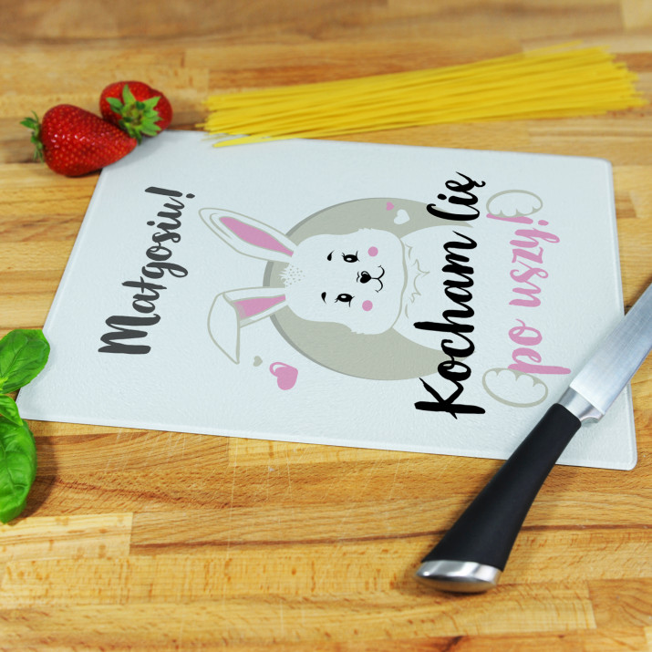 Kocham Cię po uszy - deska do krojenia