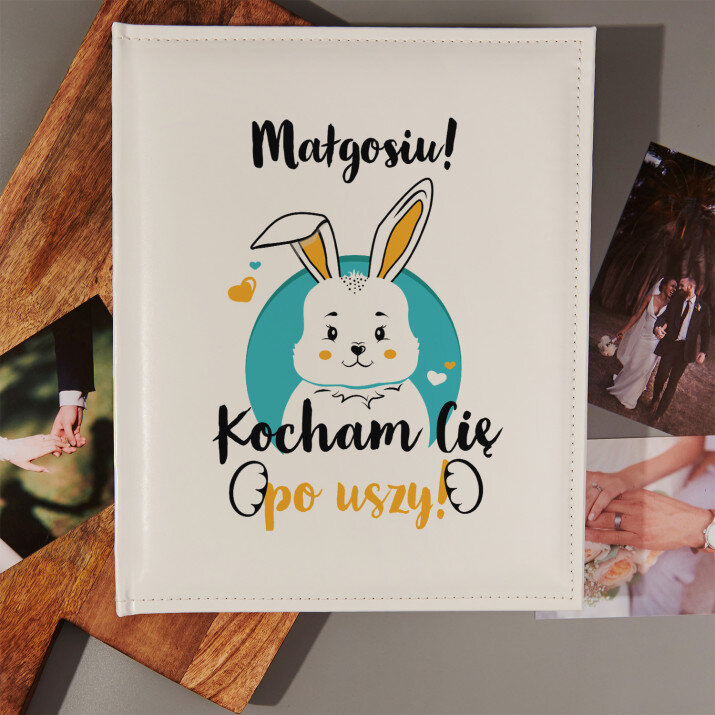 Kocham Cię po uszy - Personalizowany Album na zdjęcia