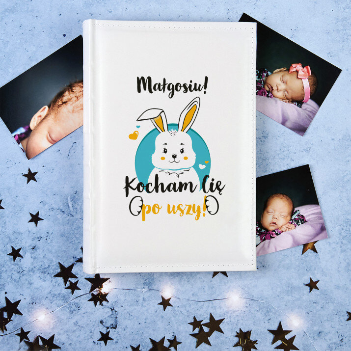 Kocham Cię po uszy - Personalizowany Album na zdjęcia