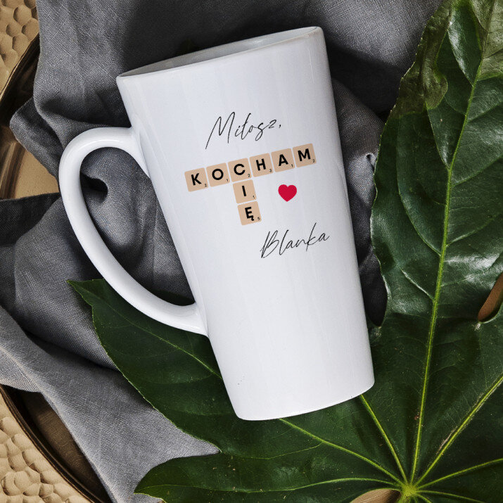 kocham cię scrabble - kubek personalizowany kocham cię scrabble - kubek personalizowany