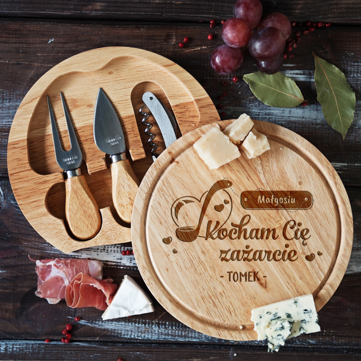 Kocham Cię zażarcie - Deska do sera