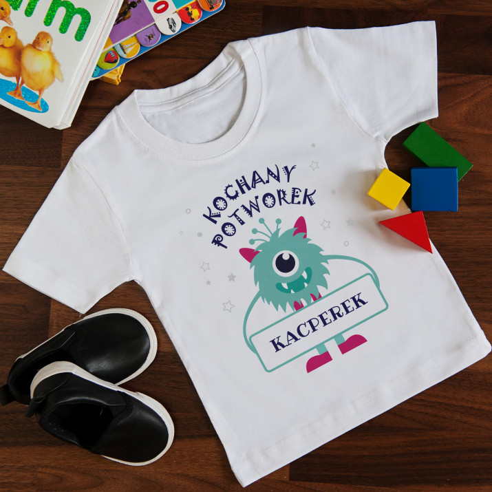 Kochany potworek - Koszulka z nadrukiem dla dziecka