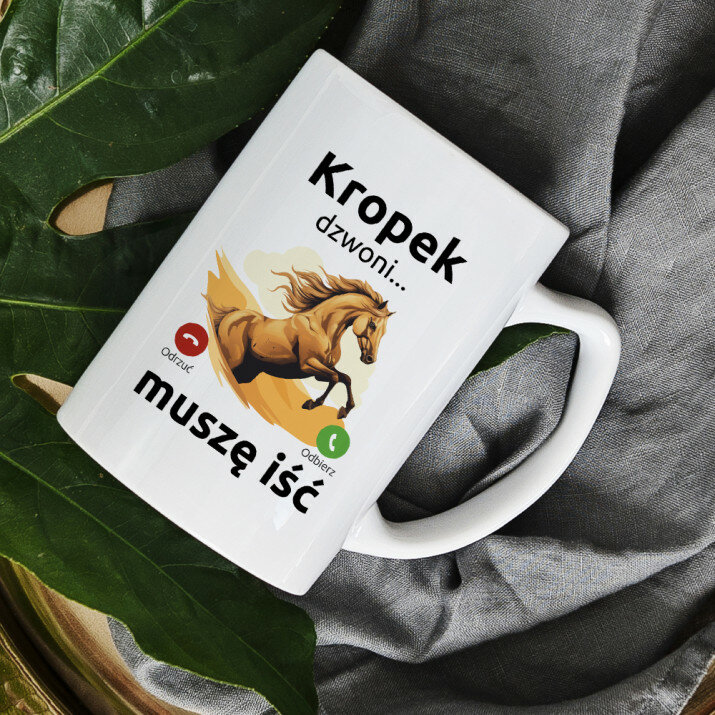 Koń dzwoni - personalizowany kubek Koń dzwoni - personalizowany kubek
