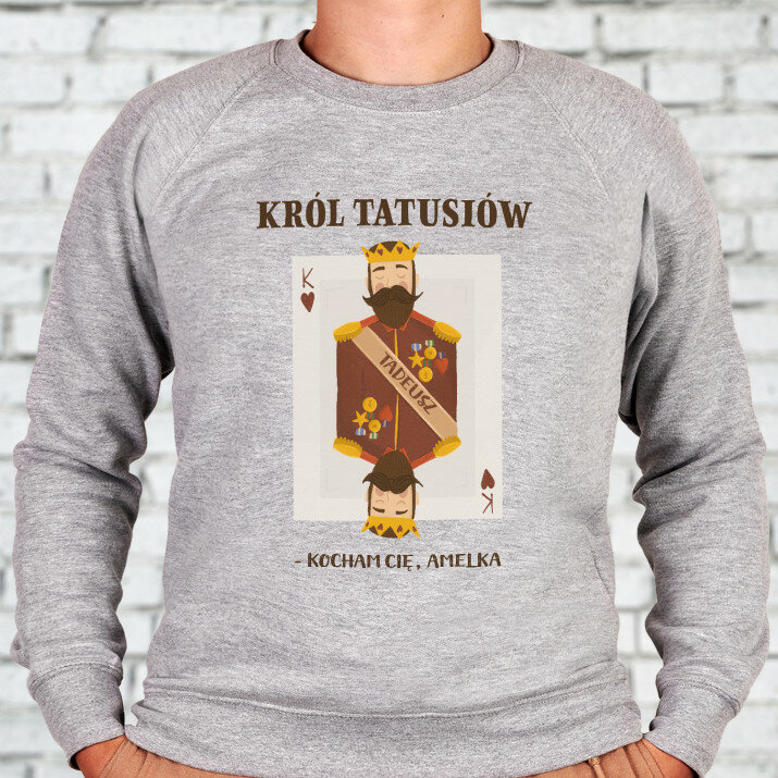 Król tatusiów - Bluza męska bez kaptura