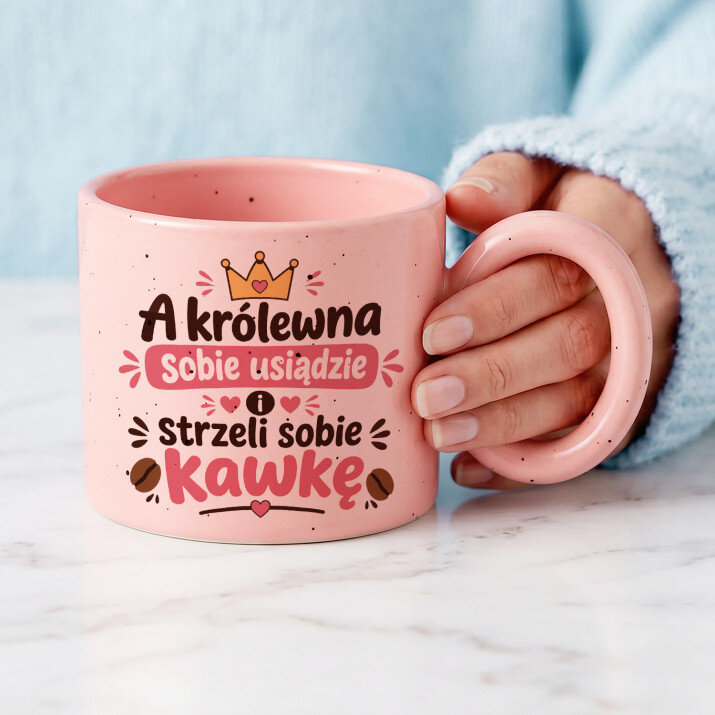 Królewna sobie usiądzie - Kubek z okrągłym uchem