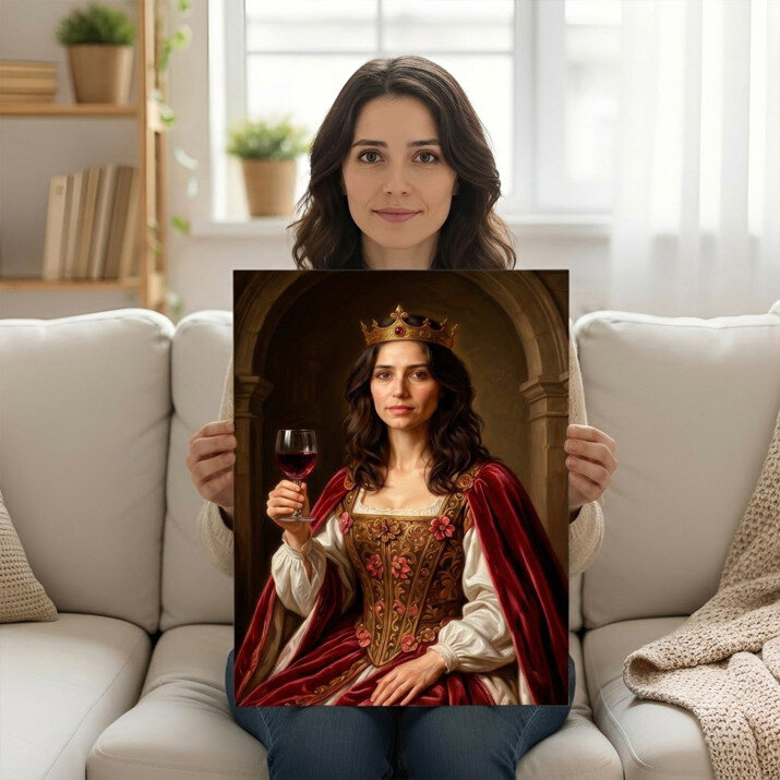 Królowa z winem - Królewski portret