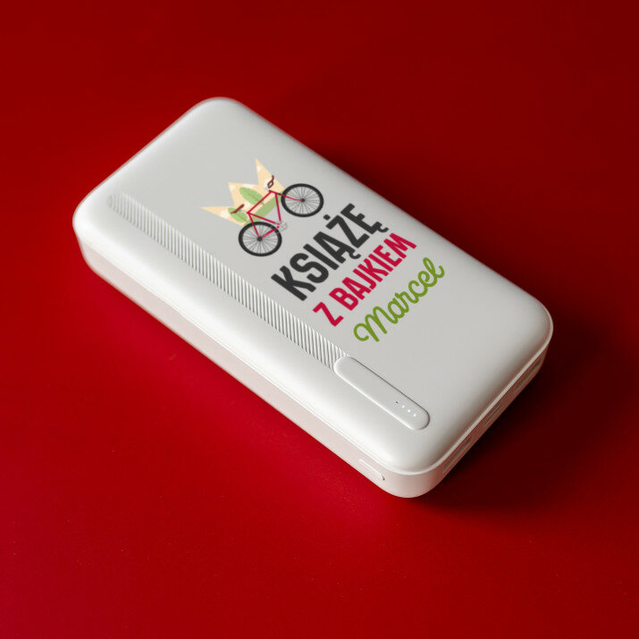 książę z bajkiem - Powerbank z nadrukiem 20000 mAh