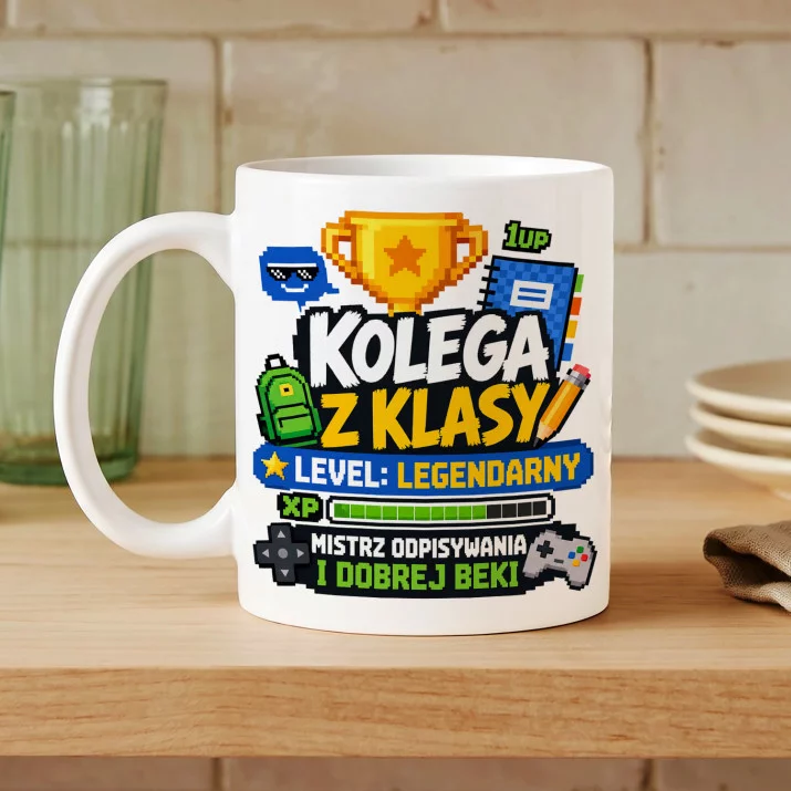 Kubek Z Nadrukiem Dla Kolegi Z Klasy Prezent Dla Mężczyzny: Kolega Z Klasy