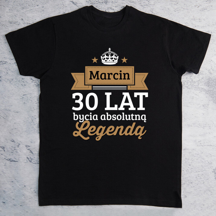 Legenda - Czarna koszulka męska