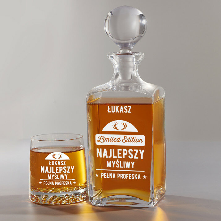 Limited edition - Zestaw Grawerowana Karafka I Szklanki Do Whisky Limited edition - Zestaw Grawerowana Karafka I Szklanki Do Whisky