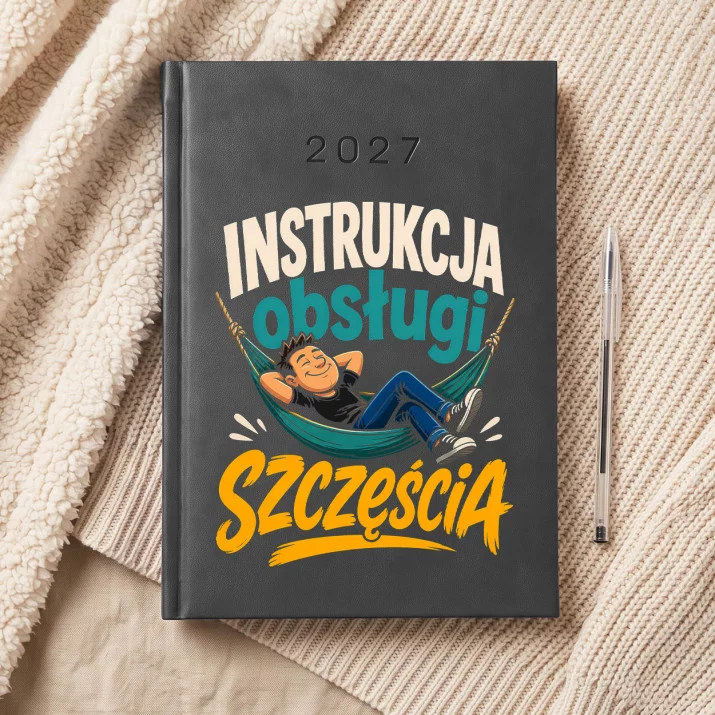 Kalendarz Książkowy A5 2027 Na Szczęście Prezent Dla Mężczyzny: Zabawna Instrukcja Kalendarz Książkowy A5 2027 Na Szczęście Prezent Dla Mężczyzny: Zabawna Instrukcja