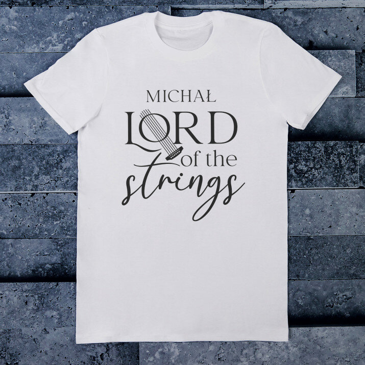 Lord of the strings - Koszulka męska z nadrukiem