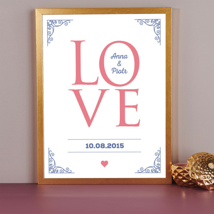 Love together - wydruk obramowany