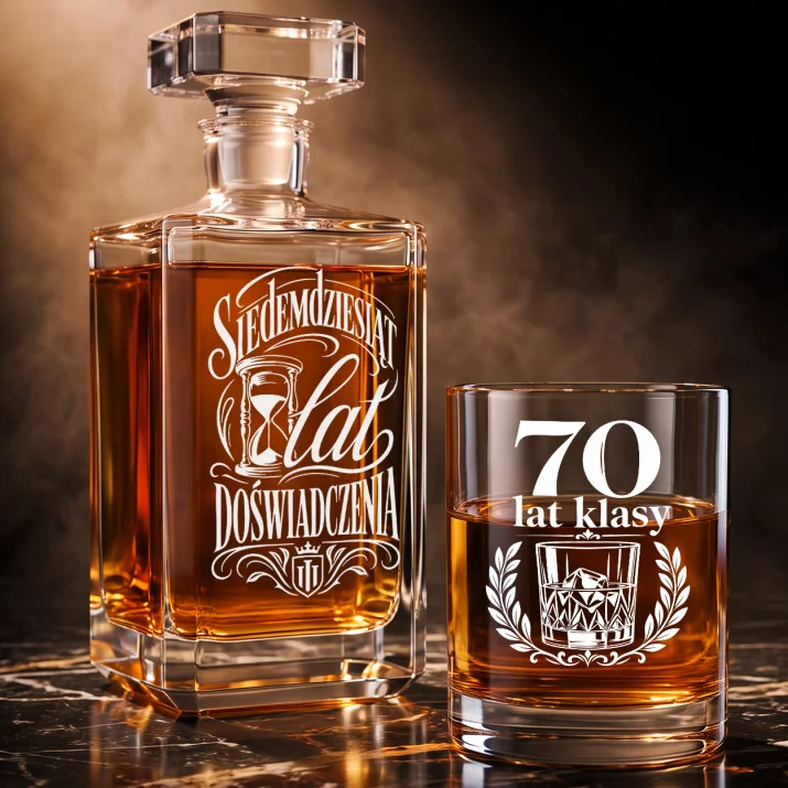 Zestaw Do Whisky Dla Mężczyzny 70 Lat Prezent Na 70 Urodziny Dla Mężczyzny: Męska Klasyka