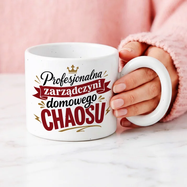 Kubek Z Okrągłym Uchem Dla Pani Domu Prezent Dla Kobiety: Suchy Domowy Sarkazm