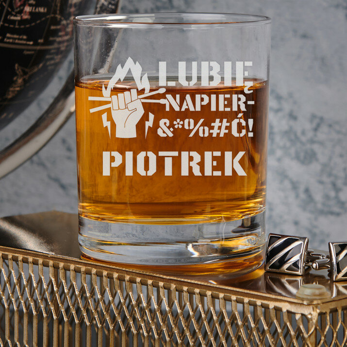 Lubię napier&*%#ć - Szklanka do whisky Lubię napier&*%#ć - Szklanka do whisky