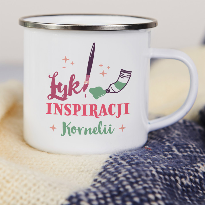 Łyk inspiracji - Kubek emaliowany