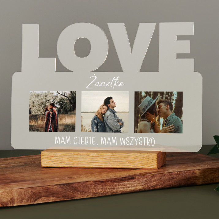 Mam Ciebie, mam wszystko - Wydruk na szkle akrylowym love