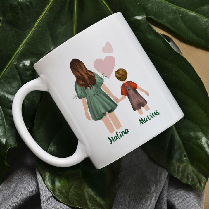 Mama i synek - Personalizowany Kubek