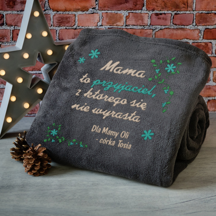 Mama - koc z haftem